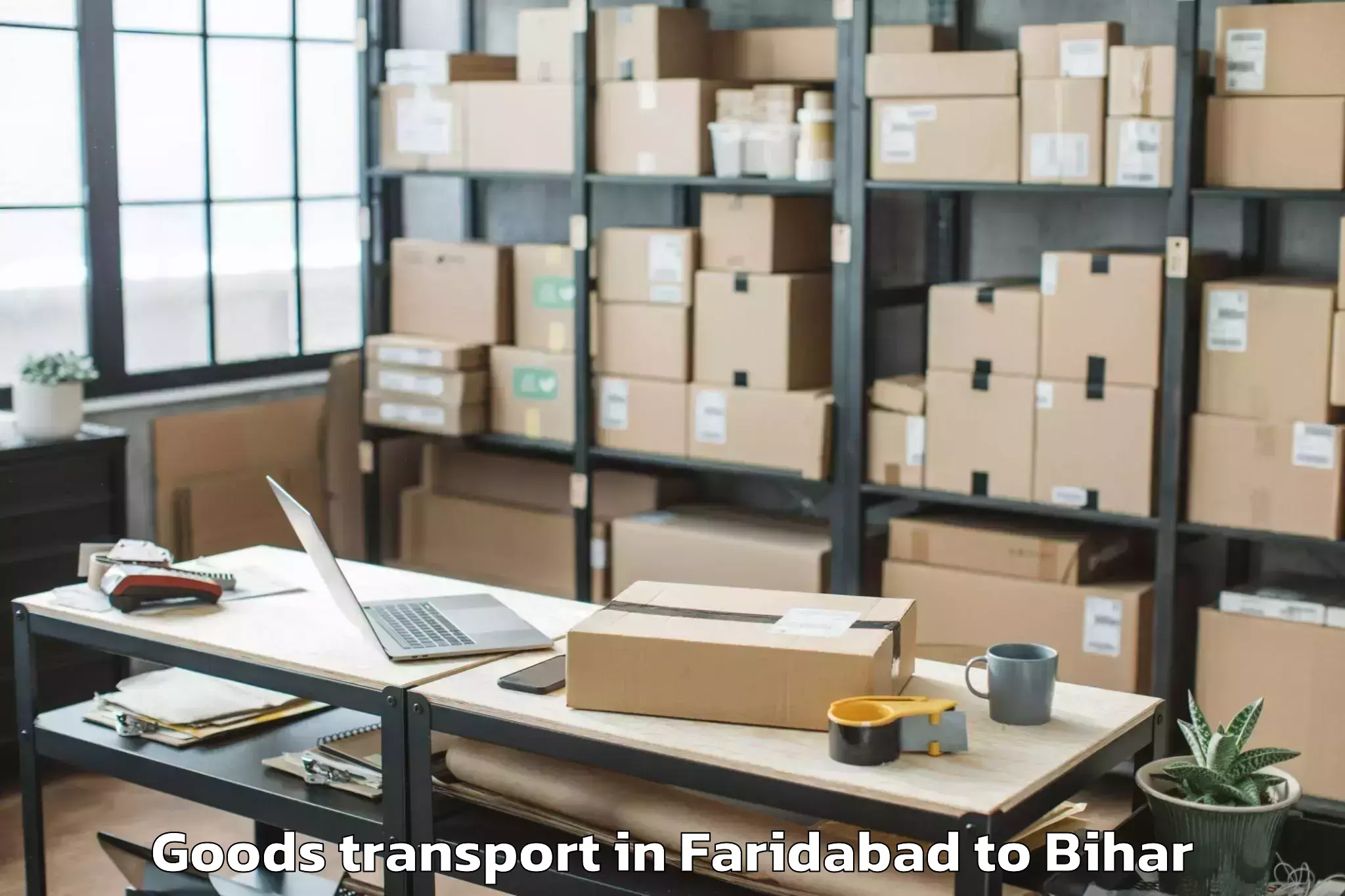 Easy Faridabad to Marouna Goods Transport Booking